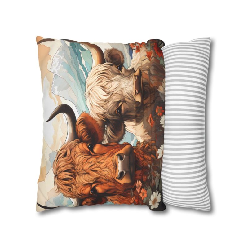 Highland Cows Double-Sided Cushion Cover