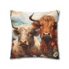 Highland Cows Double-Sided Cushion Cover