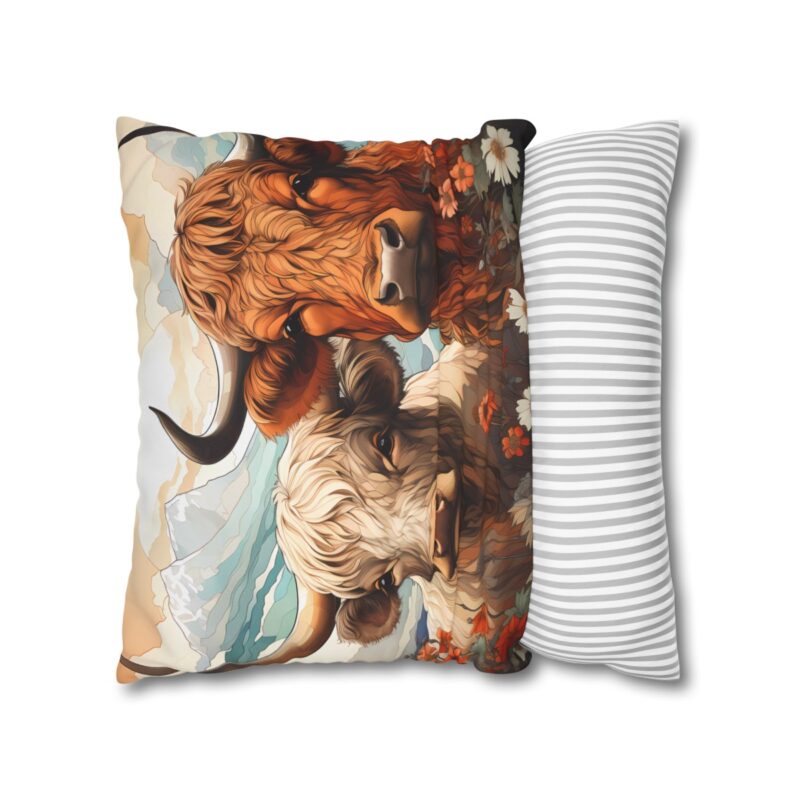 Highland Cows Double-Sided Cushion Cover