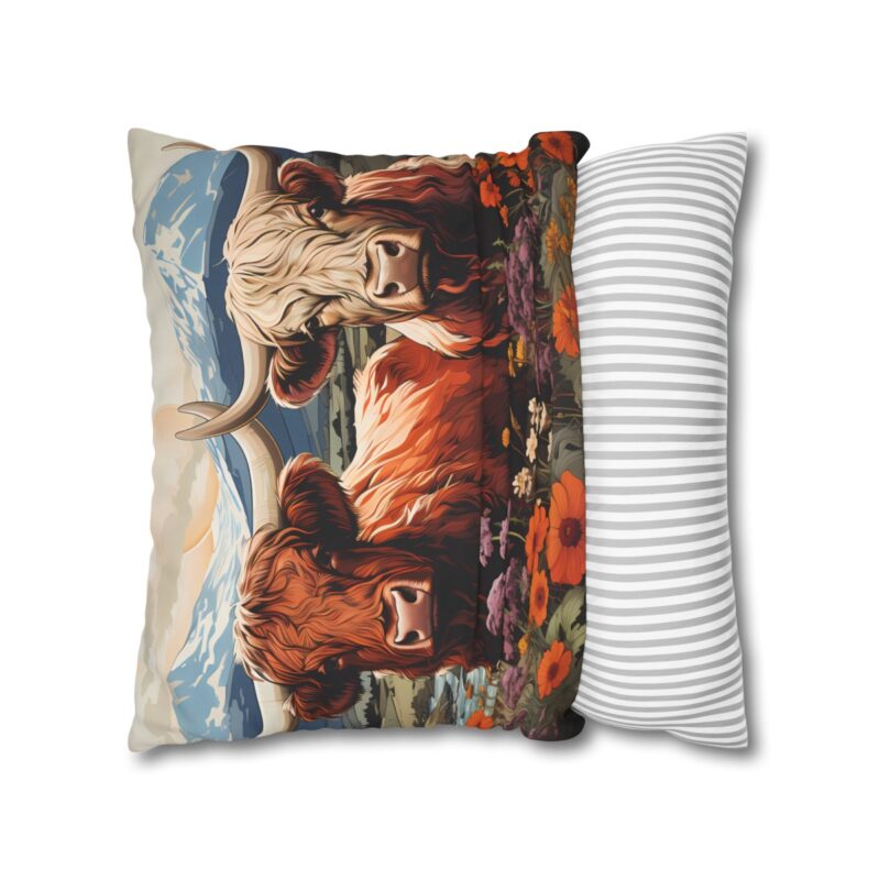 Highland Cows Double-Sided Cushion Cover