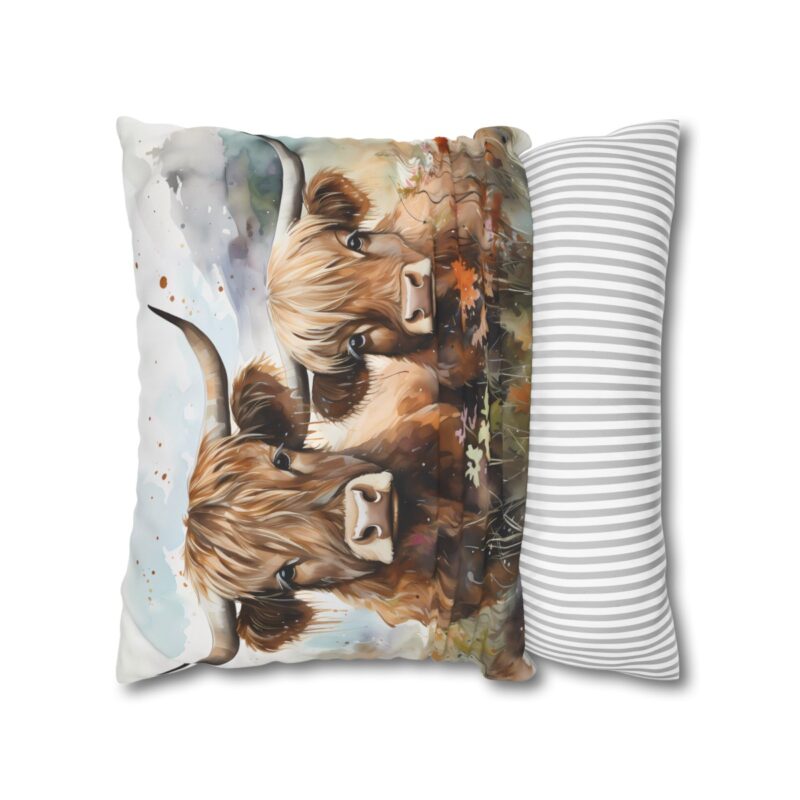 Highland Cows Double-Sided Cushion Cover