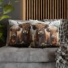 Highland Cows Double-Sided Cushion Cover