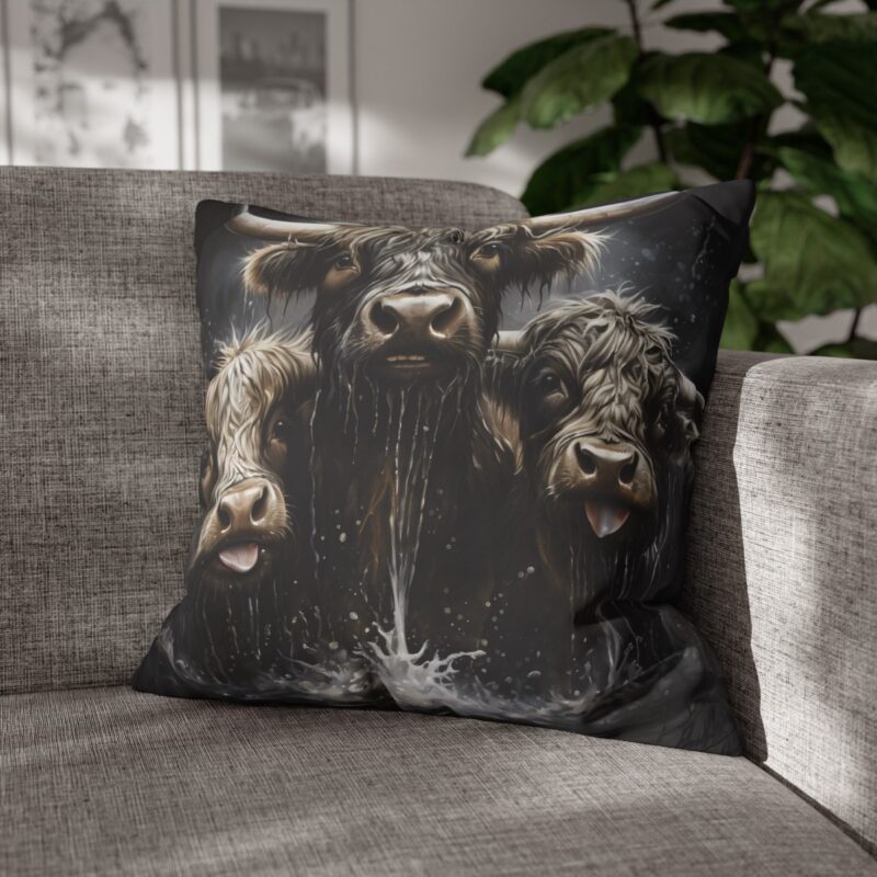 Highland Cows Double-Sided Cushion Cover