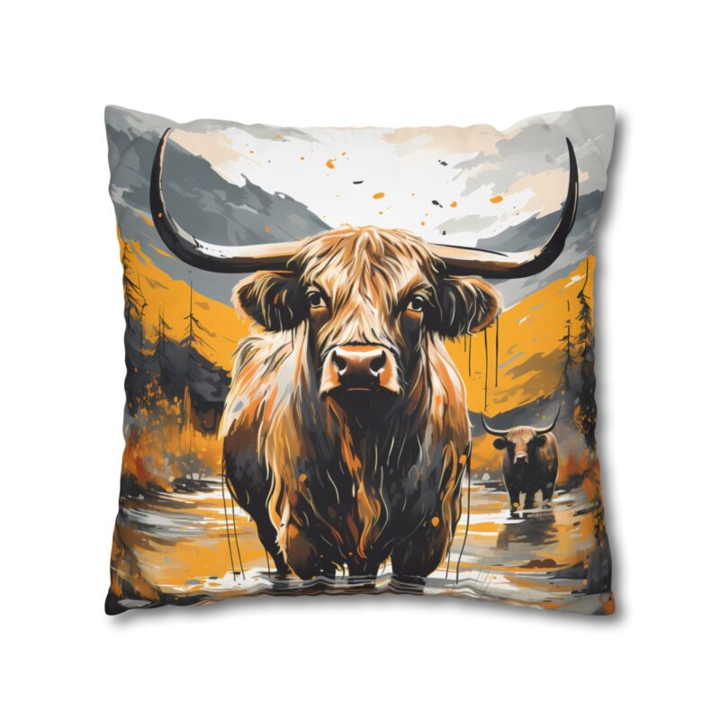 Highland Cows Double-Sided Cushion Cover