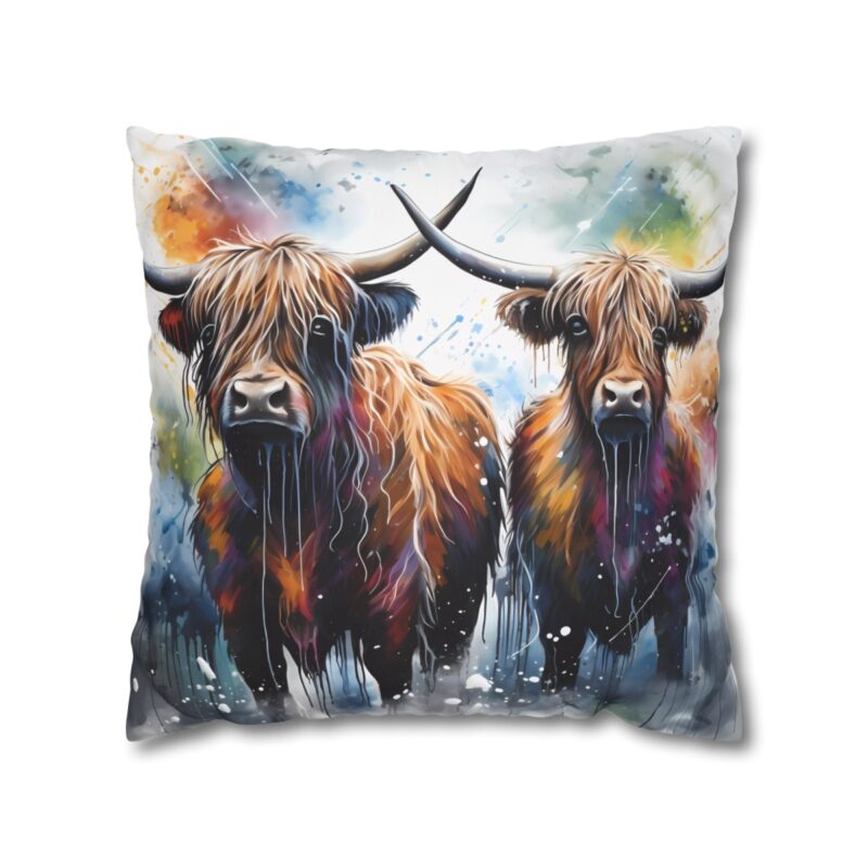 Highland Cows Double-Sided Cushion Cover