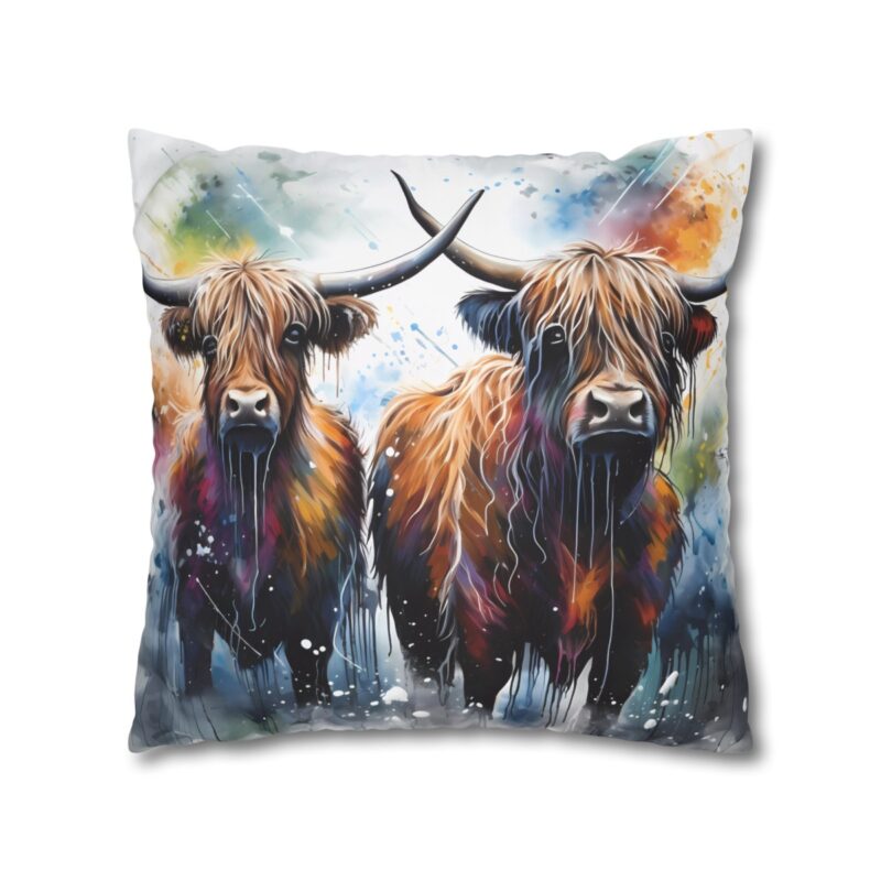 Highland Cows Double-Sided Cushion Cover