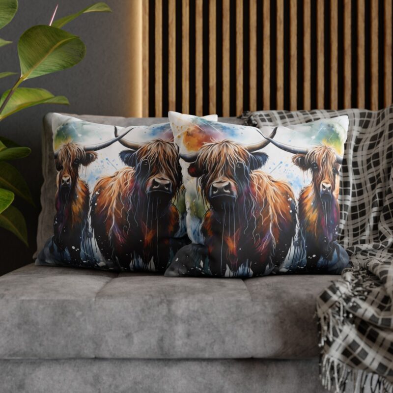 Highland Cows Double-Sided Cushion Cover