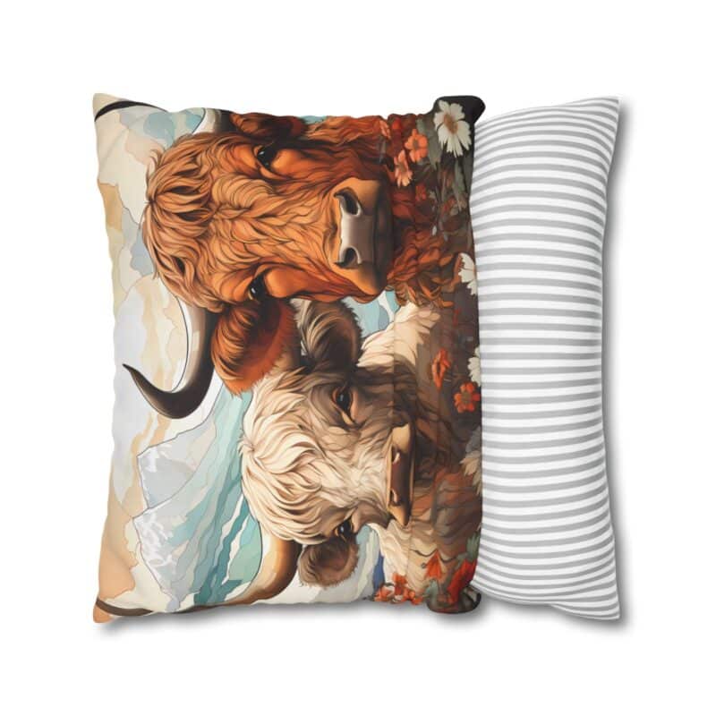 Highland Cows Double-Sided Cushion Cover