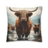 Highland Cows Double-Sided Cushion Cover