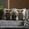 Highland Cows Double-Sided Cushion Cover