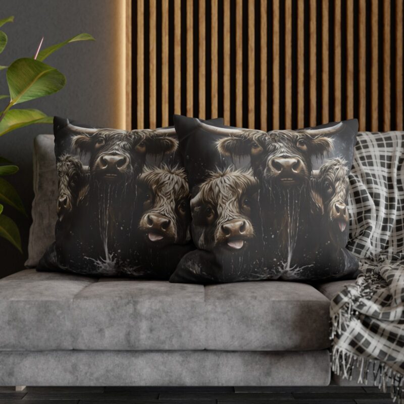 Highland Cows Double-Sided Cushion Cover