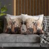 Highland Cows Double-Sided Cushion Cover