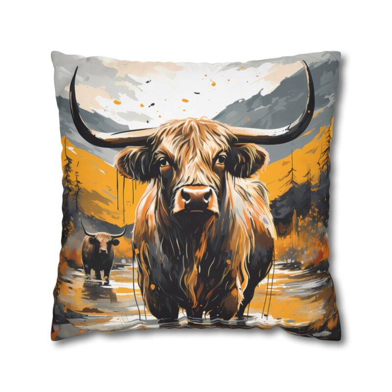 Highland Cows Double-Sided Cushion Cover