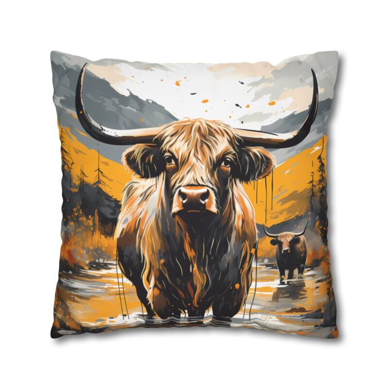 Highland Cows Double-Sided Cushion Cover