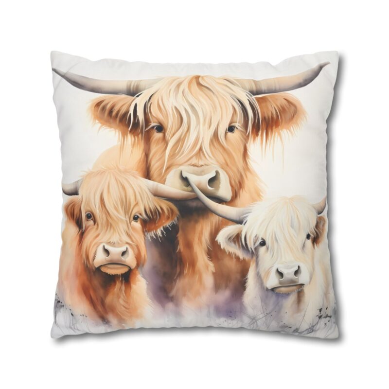 Highland Cows Double-Sided Cushion Cover