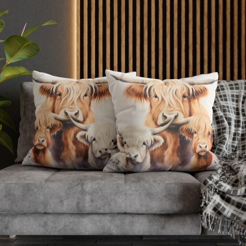 Highland Cows Double-Sided Cushion Cover