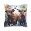 Highland Cows Double-Sided Cushion Cover