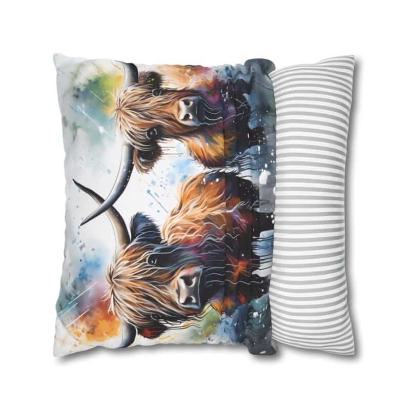 Highland Cows Double-Sided Cushion Cover