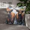 Highland Cows Double-Sided Cushion Cover