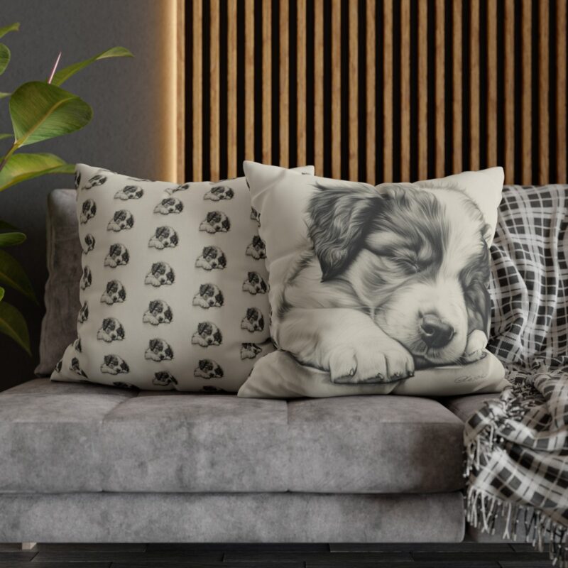 Australian Shepherd Dog Square Double-Sided Cushion Cover