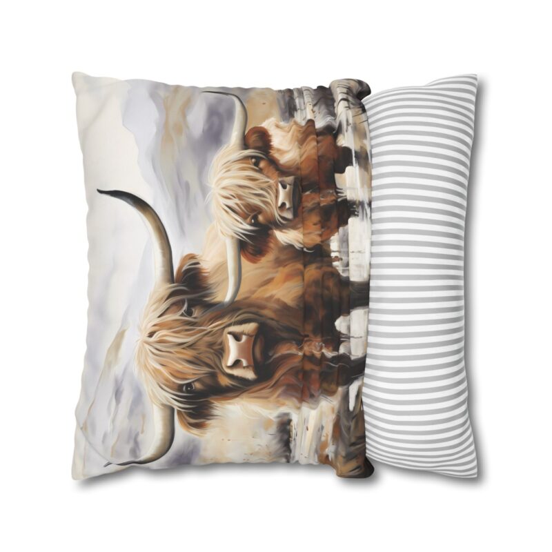 Highland Cows Double-Sided Cushion Cover