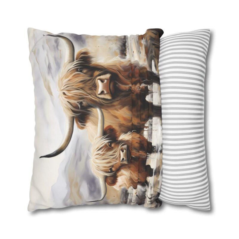 Highland Cows Double-Sided Cushion Cover