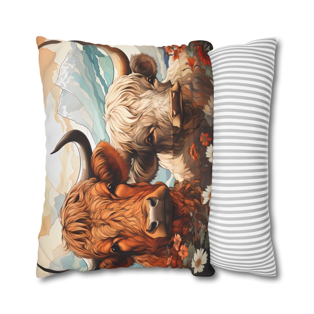 Highland Cows Double-Sided Cushion Cover