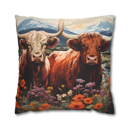 Highland Cows Double-Sided Cushion Cover