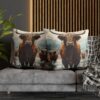 Highland Cows Double-Sided Cushion Cover