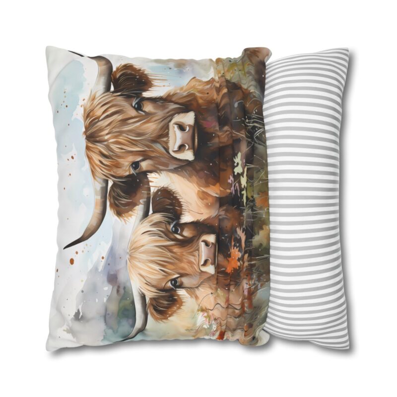 Highland Cows Double-Sided Cushion Cover