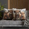 Highland Cows Double-Sided Cushion Cover