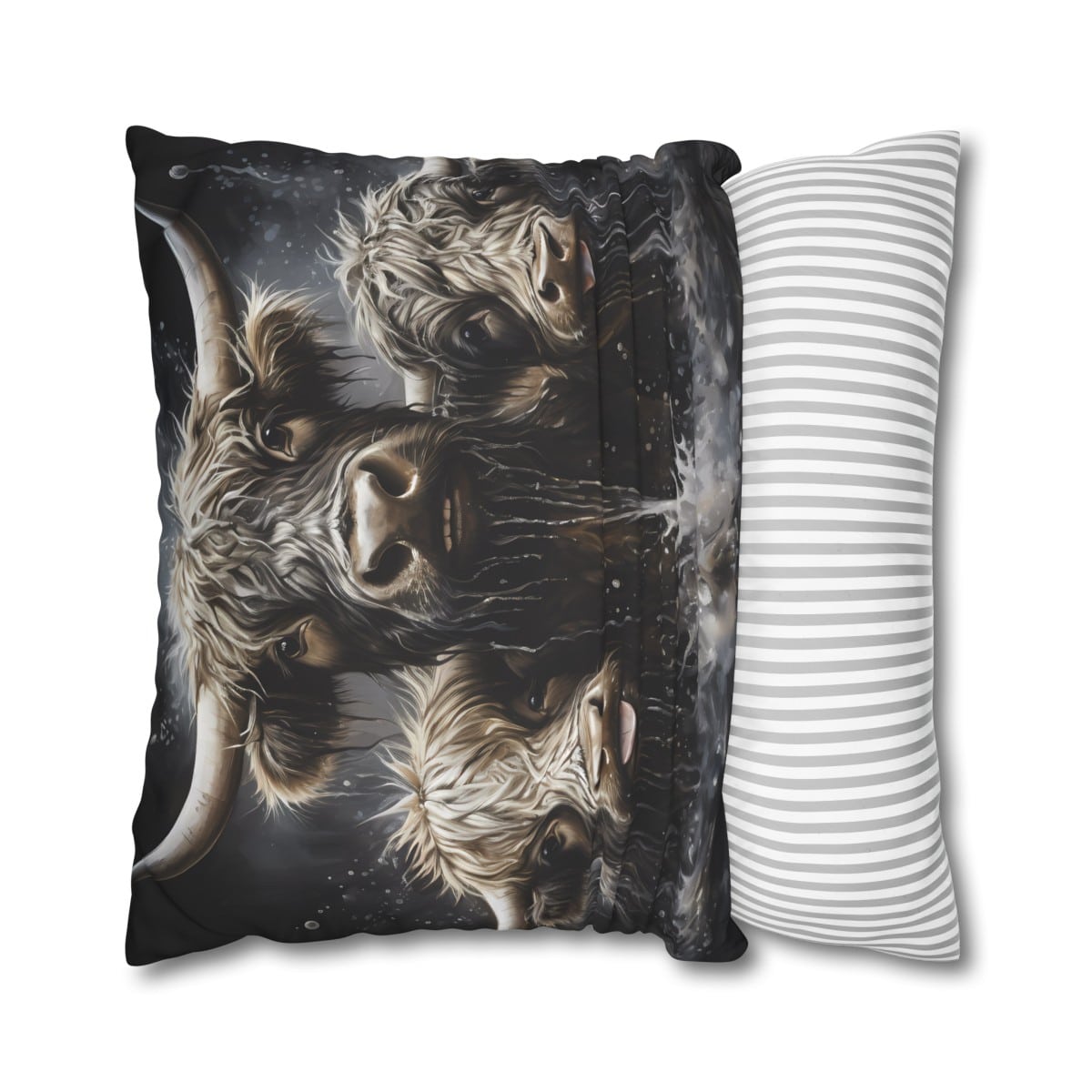 Highland Cows Double-Sided Cushion Cover