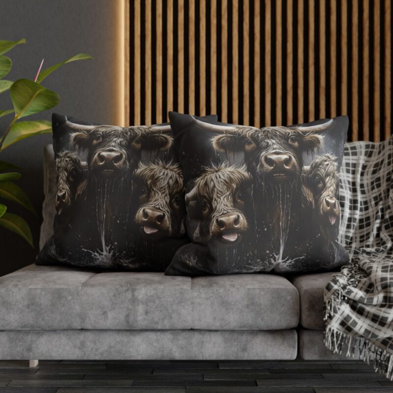 Highland Cows Double-Sided Cushion Cover