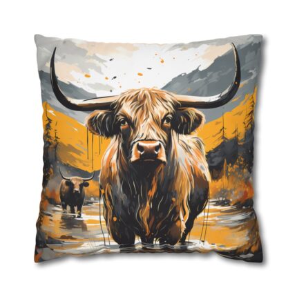 Highland Cows Double-Sided Cushion Cover