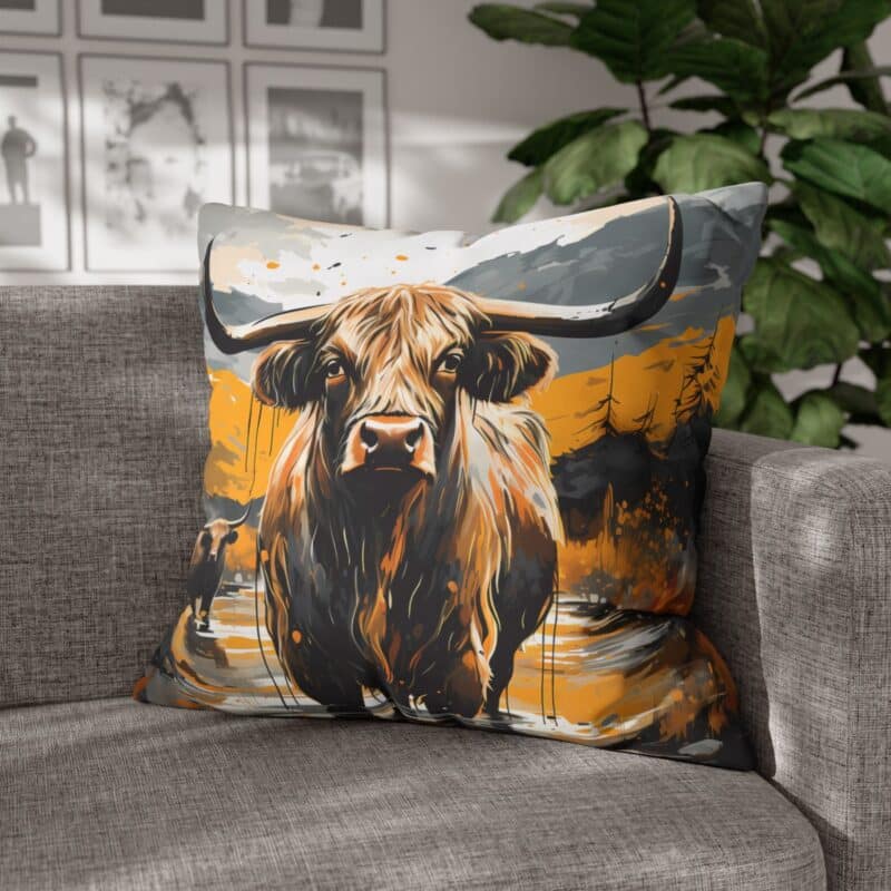 Highland Cows Double-Sided Cushion Cover