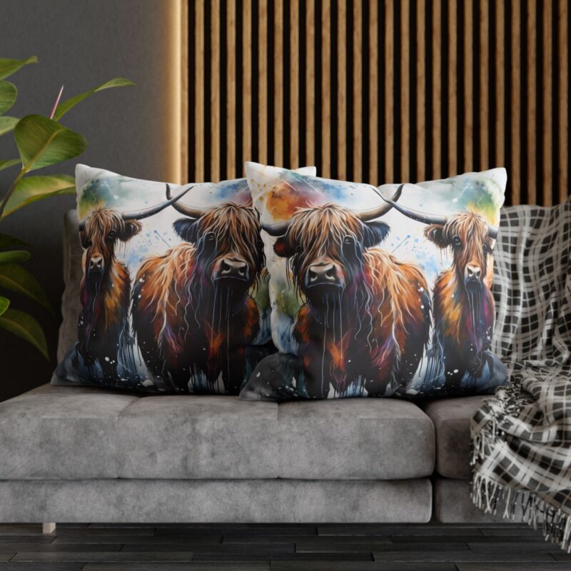 Highland Cows Double-Sided Cushion Cover