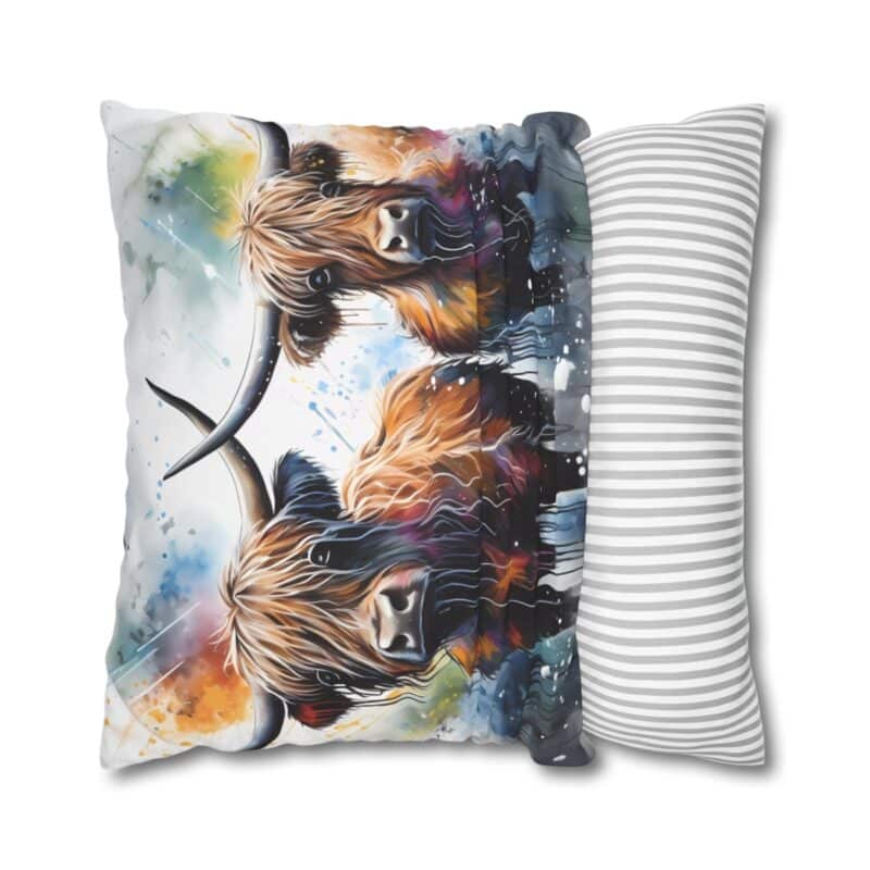 Highland Cows Double-Sided Cushion Cover