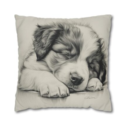 Australian Shepherd Dog Square Double-Sided Cushion Cover