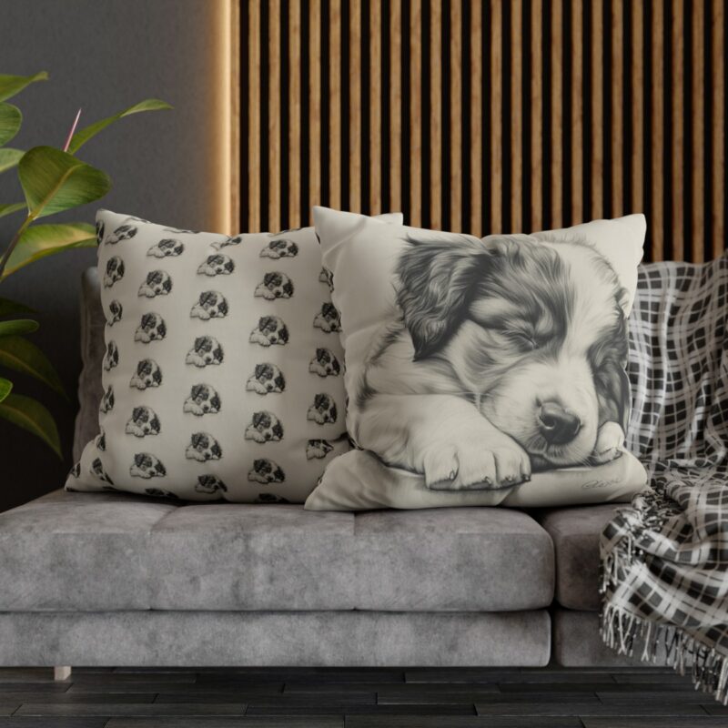 Australian Shepherd Dog Square Double-Sided Cushion Cover