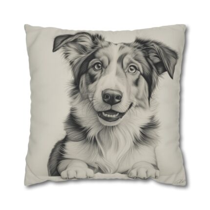 Australian Shepherd Dog Square Double-Sided Cushion Cover