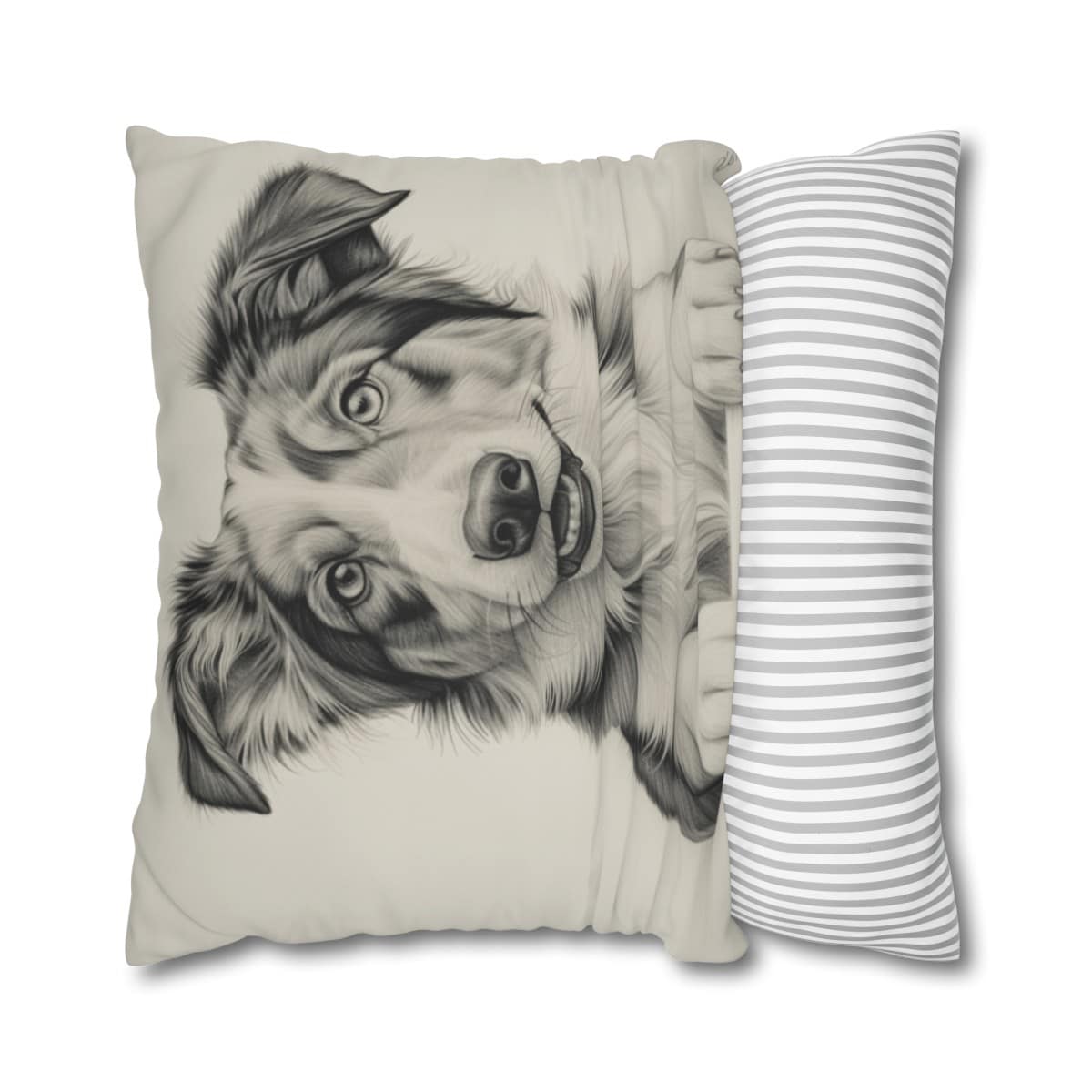 Australian Shepherd Dog Square Double-Sided Cushion Cover