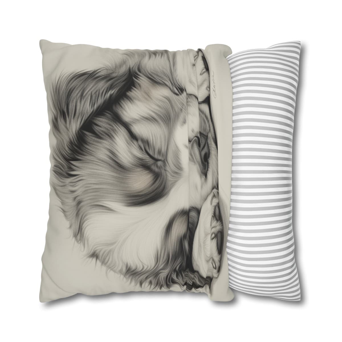 Australian Shepherd Dog Square Double-Sided Cushion Cover