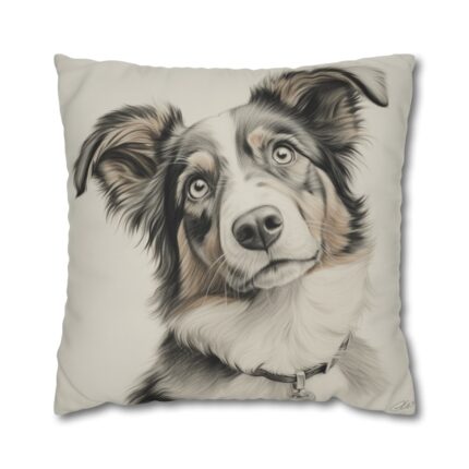 Australian Shepherd Dog Square Double-Sided Cushion Cover