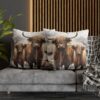 Highland Cows Double-Sided Cushion Cover