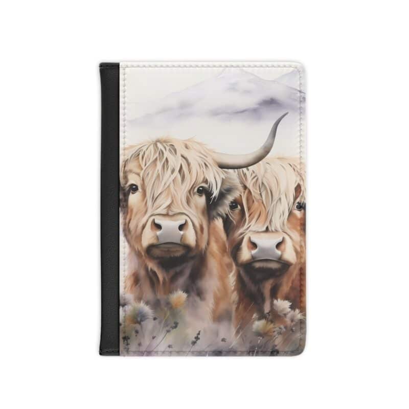 Highland Cows Passport Cover