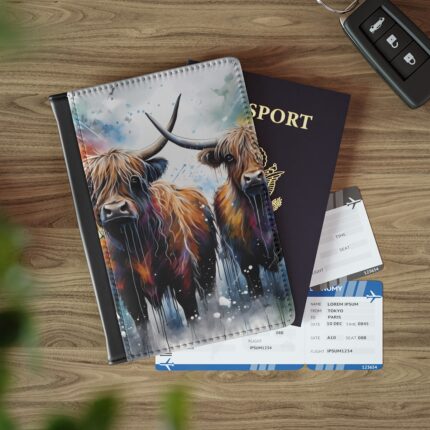 Highland Cows Passport Cover