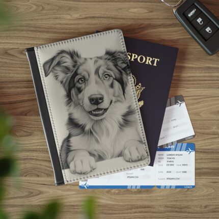 Australian Shepherd Dog Passport Cover