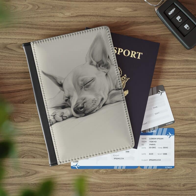 American Hairless Terrier Passport Cover