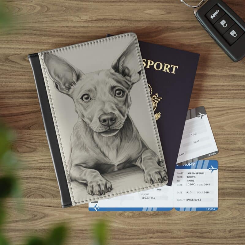 American Hairless Terrier Passport Cover