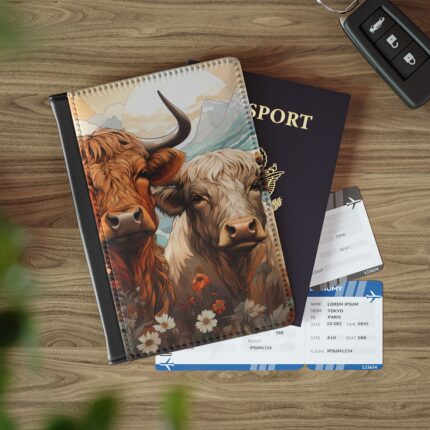 Highland Cows Passport Cover